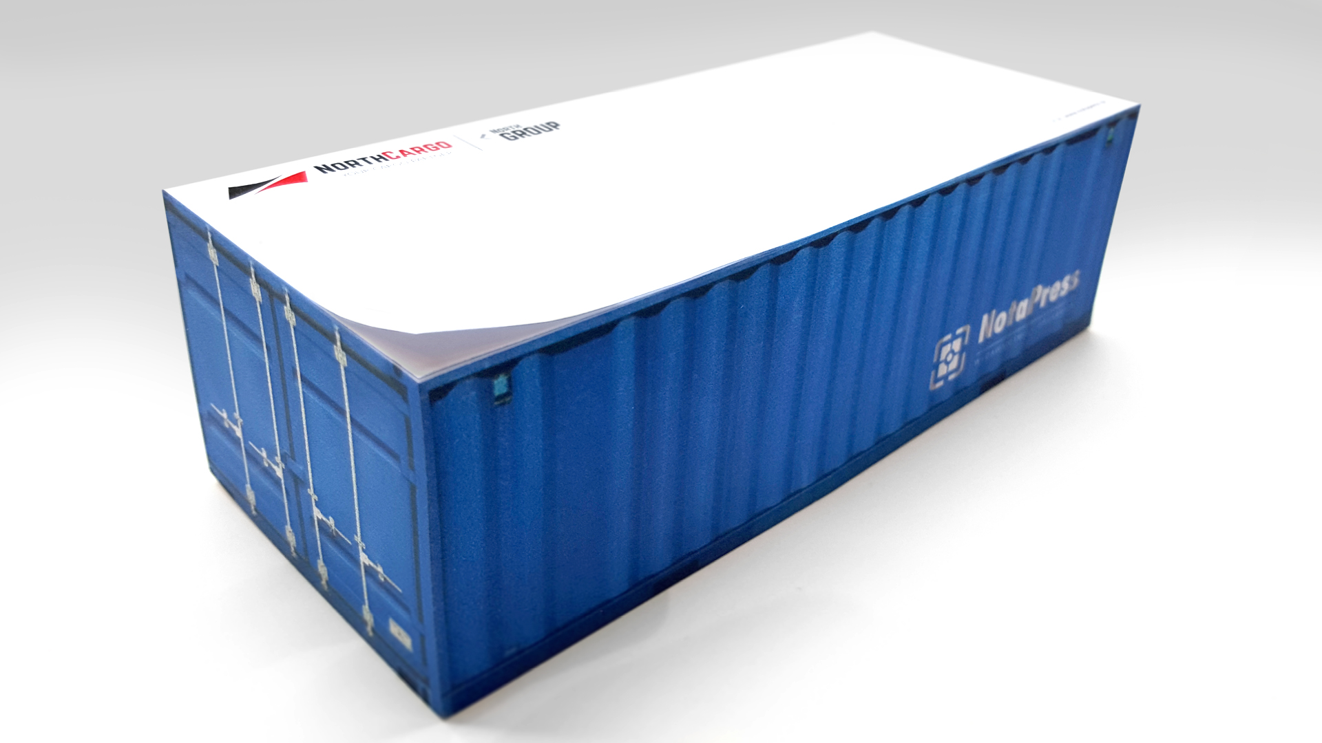 NotaPress produkuje materiały reklamowe - kontener dla branży logistycznej