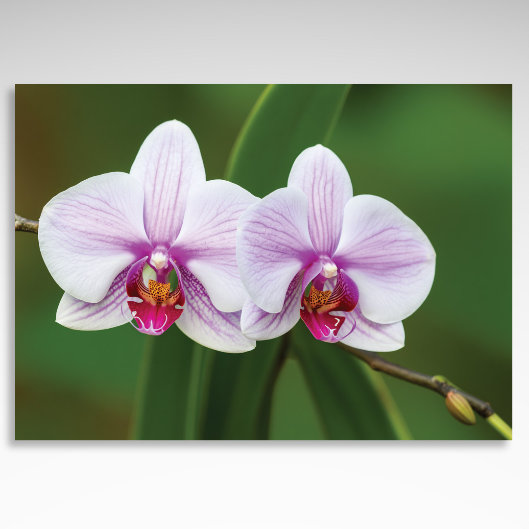 Kalendarz trójdzielny Orchidea biało-różowy kwiat