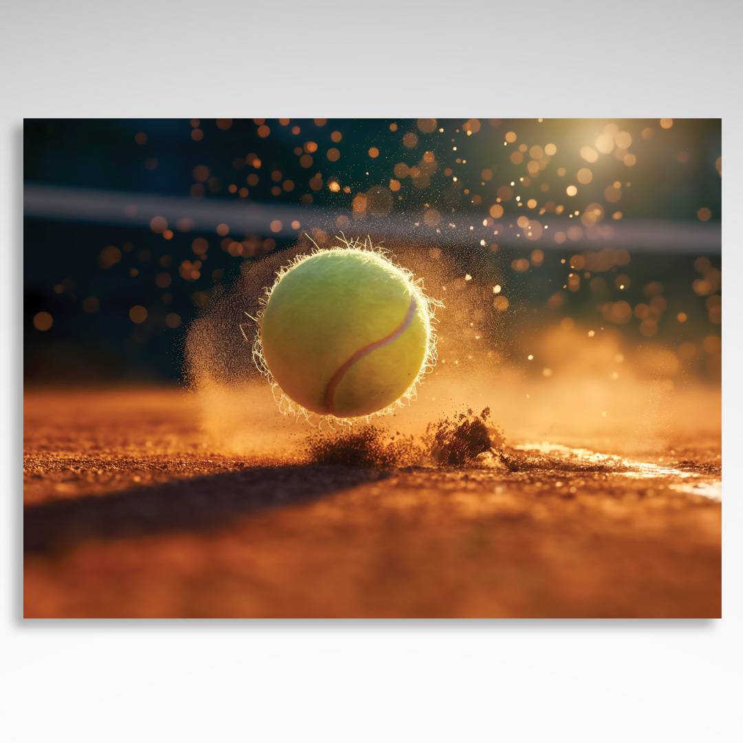 Kalendarz trójdzielny Tenis kort z piłką