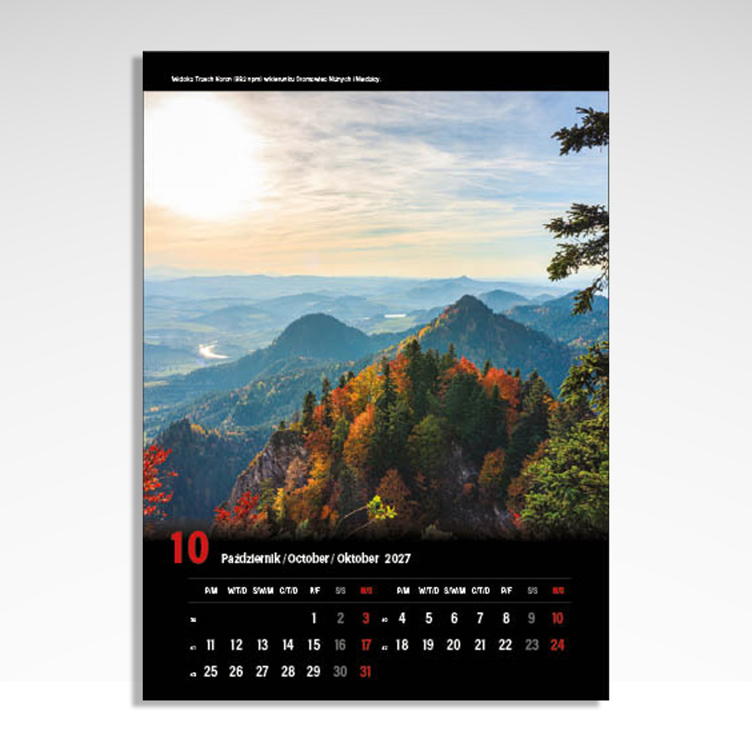 Kalendarz wieloplanszowy Pieniny (20szt.) - 6 Kalendarz wieloplanszowy Pieniny (20szt.) - obrazek 4