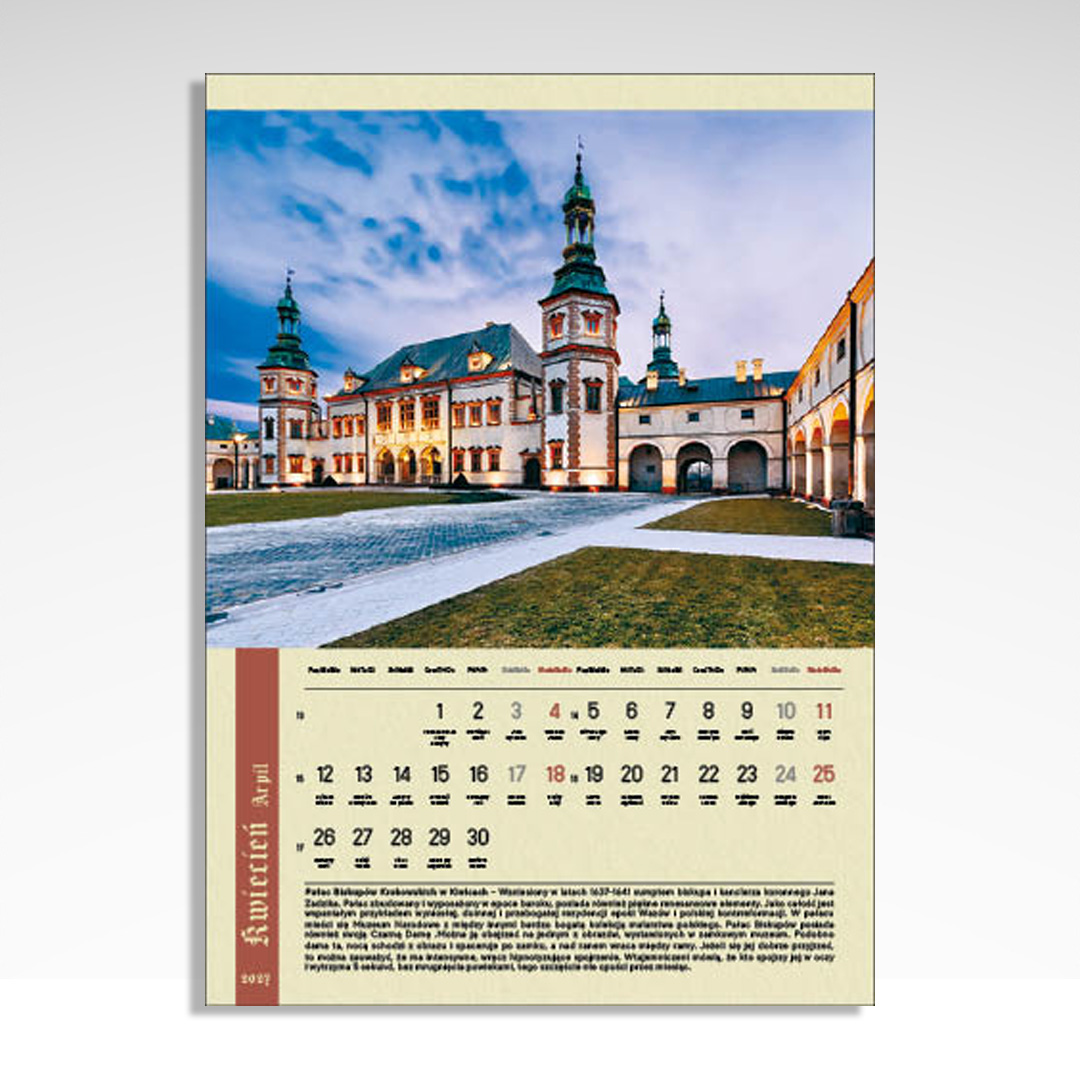 Kalendarz wieloplanszowy Polskie Zamki i Pałace (20szt.) - 12 Kalendarz wieloplanszowy Polskie Zamki i Pałace (20szt.) - obrazek 10