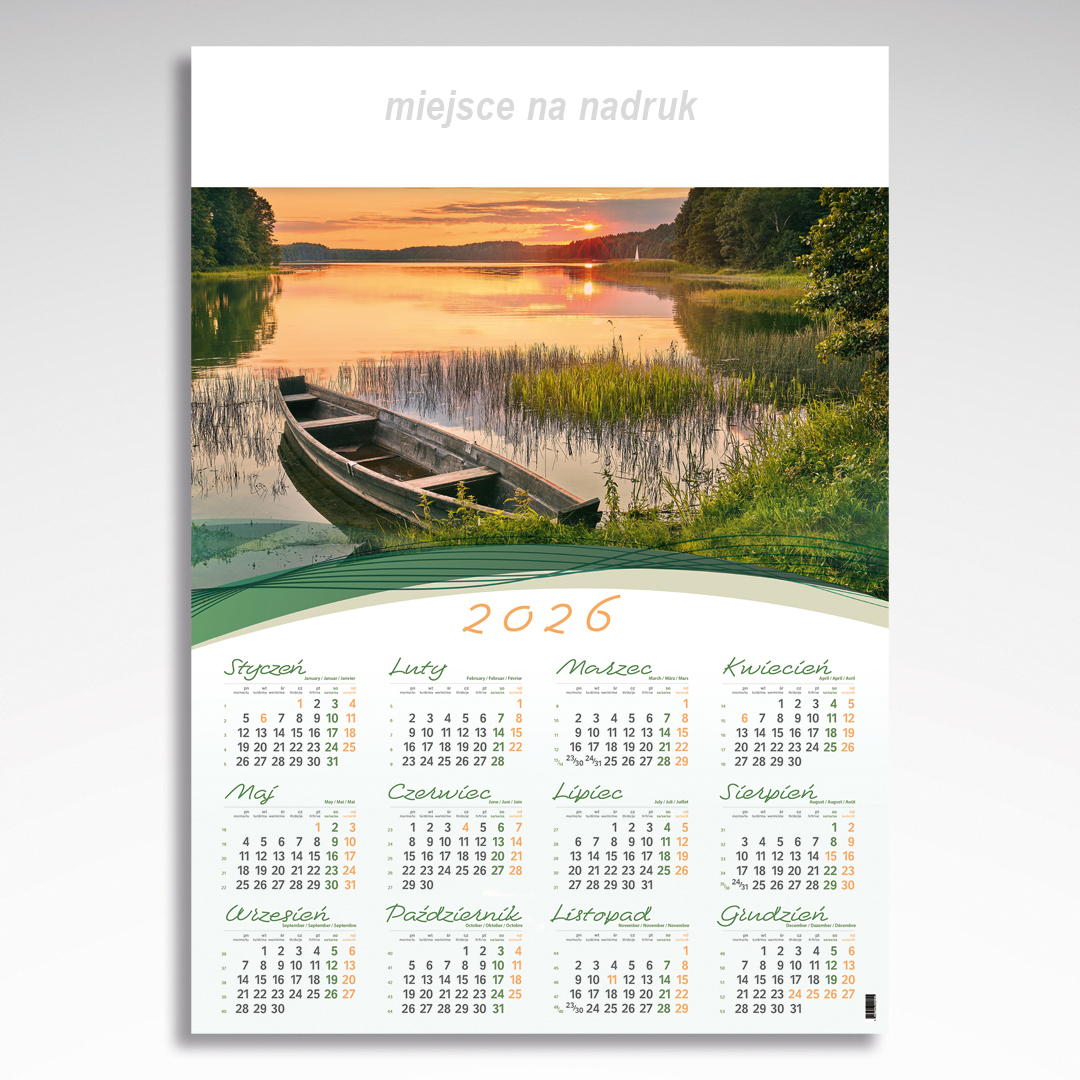 Kalendarz planszowy A1 Mazury