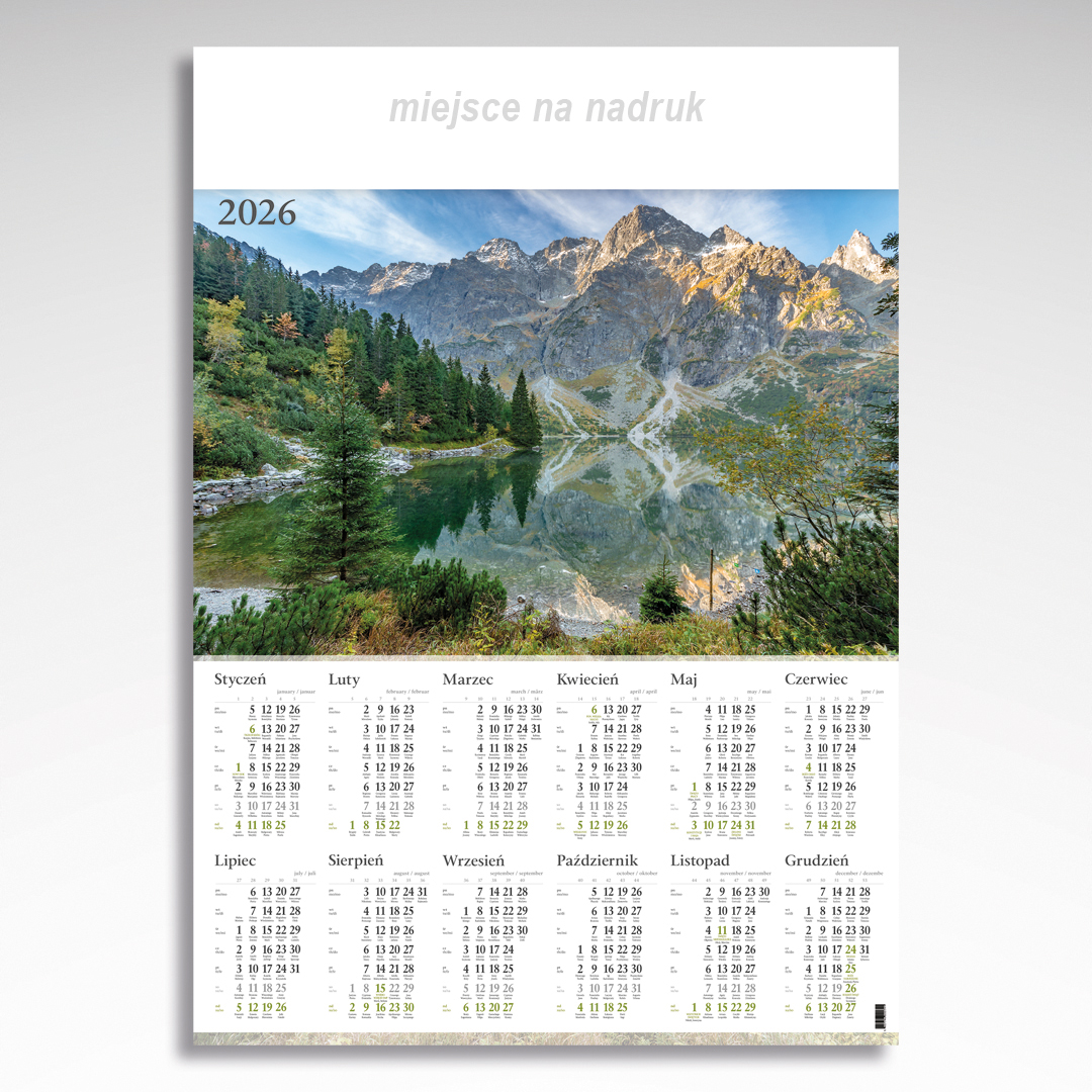 Kalendarz planszowy Morskie Oko