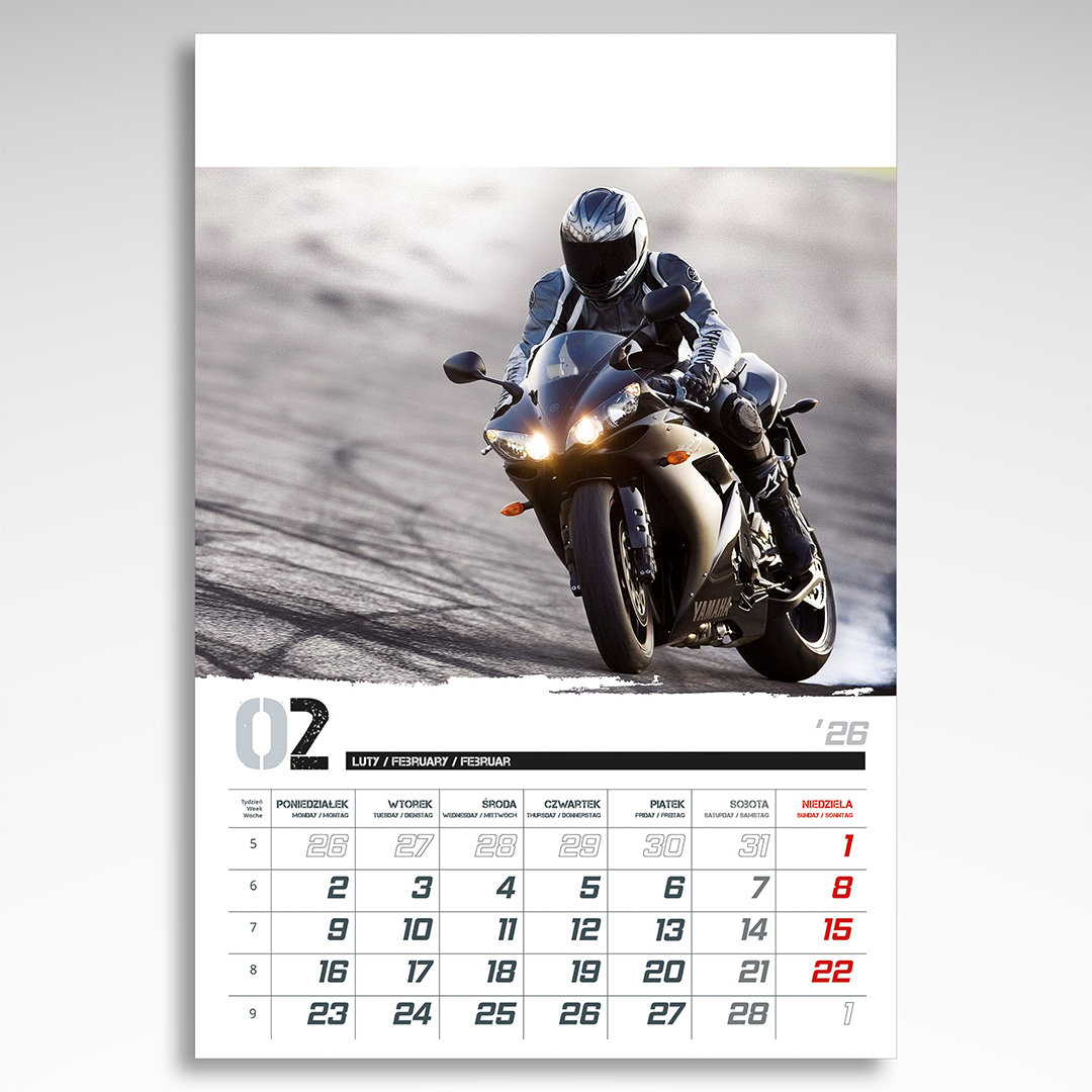Kalendarz wieloplanszowy Świat Motocykli (20szt.) - 14 Kalendarz wieloplanszowy Świat Motocykli (20szt.) - obrazek 12