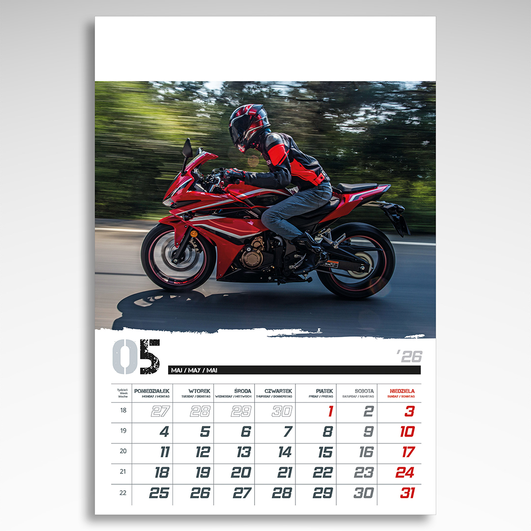 Kalendarz wieloplanszowy Świat Motocykli (20szt.) - 11 Kalendarz wieloplanszowy Świat Motocykli (20szt.) - obrazek 9