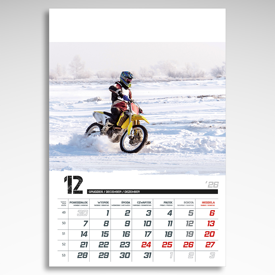Kalendarz wieloplanszowy Świat Motocykli (20szt.) - 4 Kalendarz wieloplanszowy Świat Motocykli (20szt.) - obrazek 2