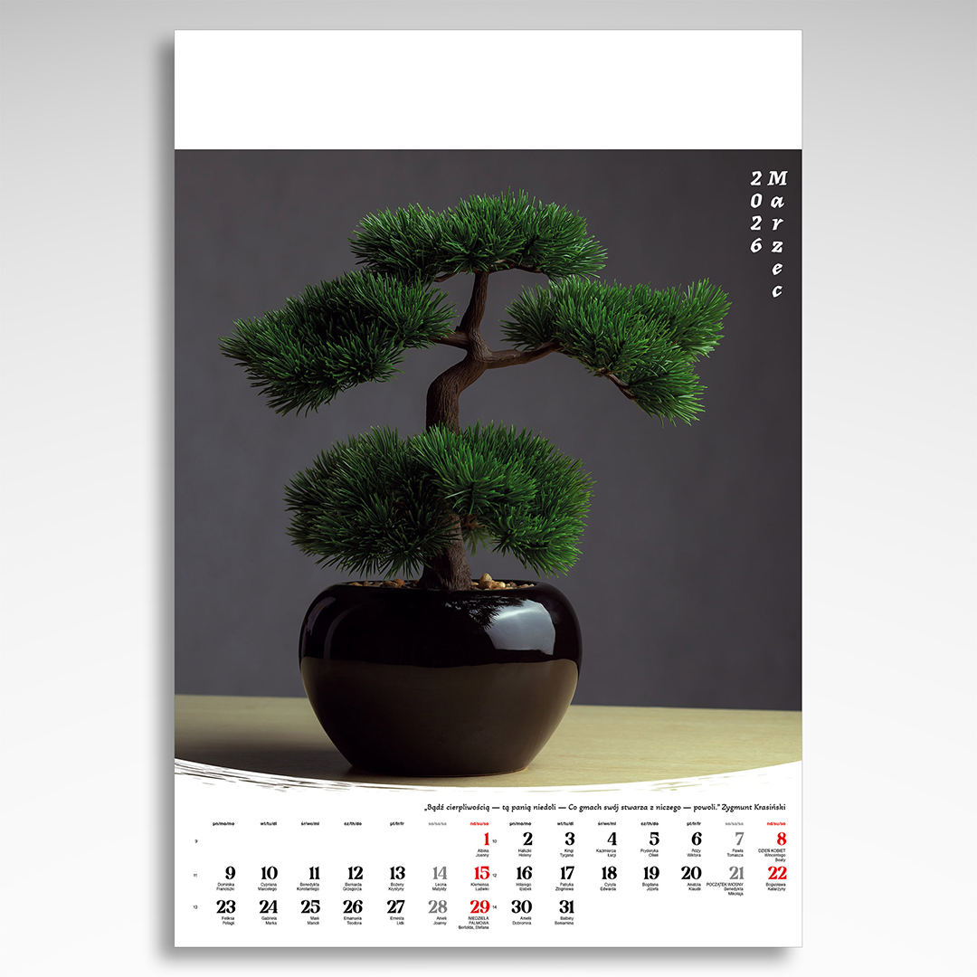 Kalendarz wieloplanszowy Bonsai (20szt.) - 13 Kalendarz wieloplanszowy Bonsai (20szt.) - obrazek 11