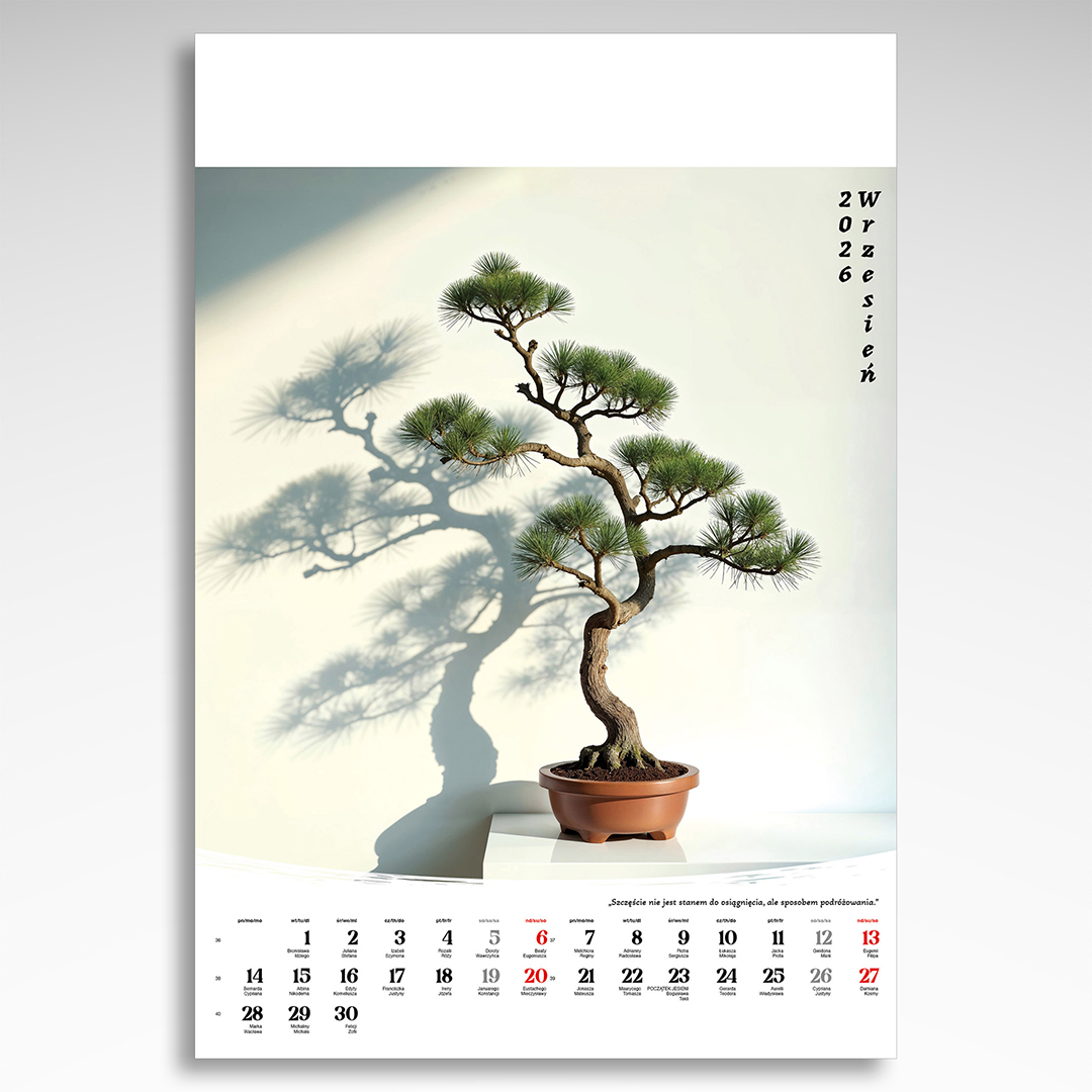 Kalendarz wieloplanszowy Bonsai (20szt.) - 7 Kalendarz wieloplanszowy Bonsai (20szt.) - obrazek 5