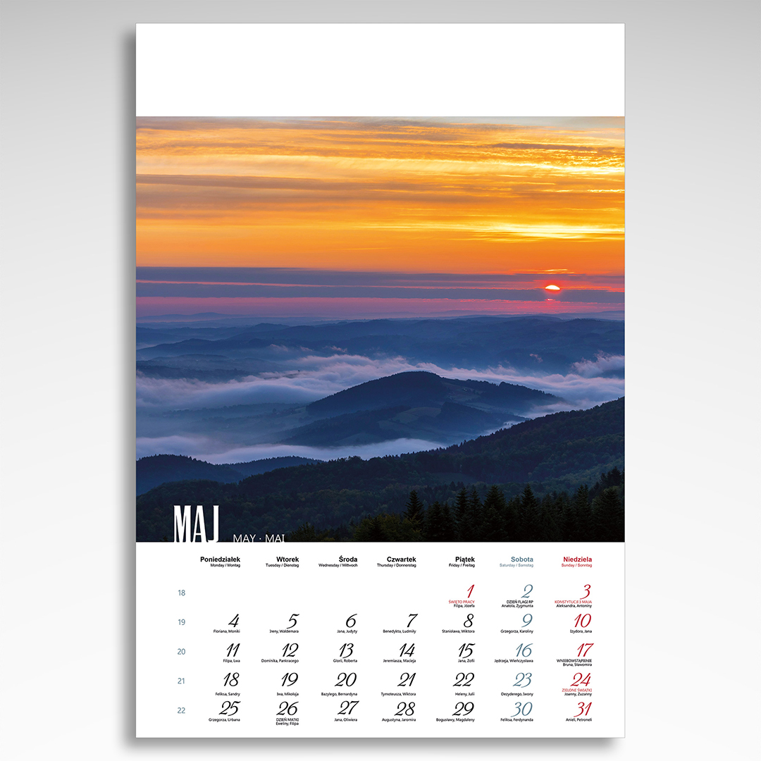 Kalendarz wieloplanszowy Beskidy (20szt.) - 11 Kalendarz wieloplanszowy Beskidy (20szt.) - obrazek 9