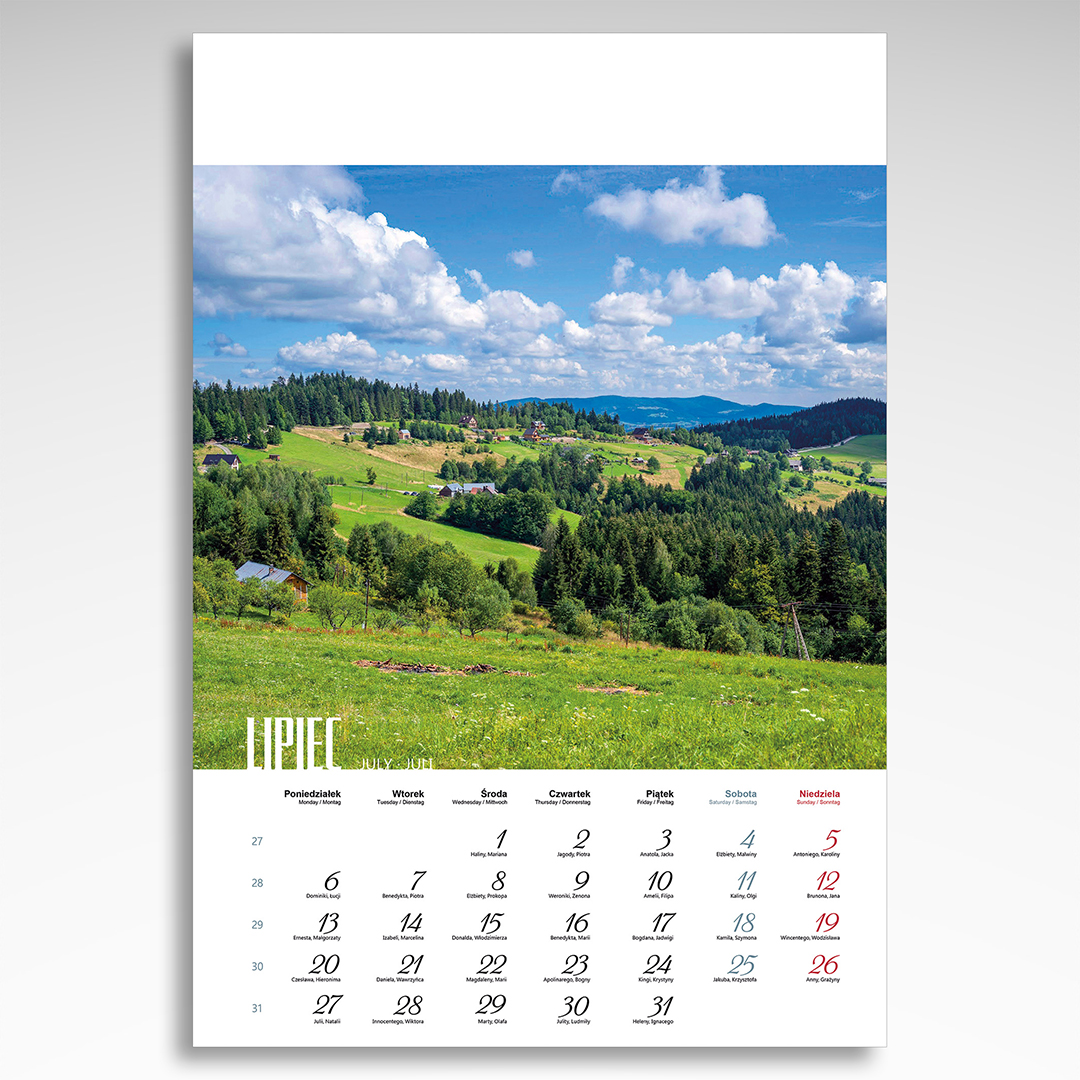 Kalendarz wieloplanszowy Beskidy (20szt.) - 9 Kalendarz wieloplanszowy Beskidy (20szt.) - obrazek 7