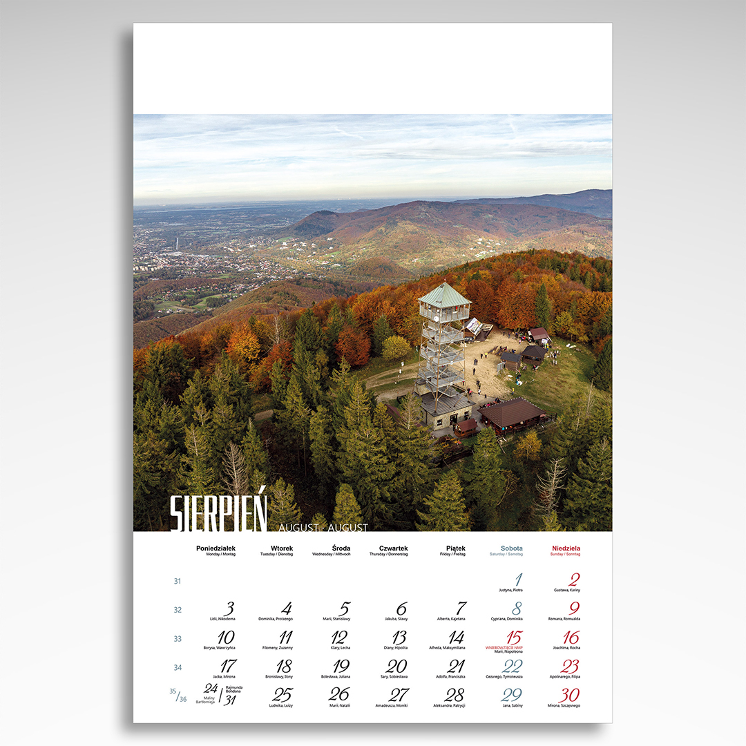 Kalendarz wieloplanszowy Beskidy (20szt.) - 8 Kalendarz wieloplanszowy Beskidy (20szt.) - obrazek 6