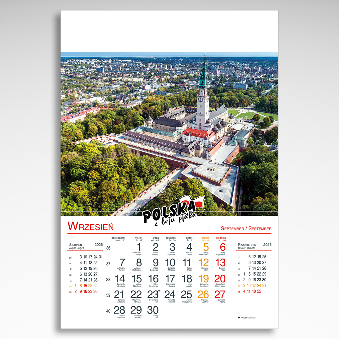 Kalendarz wieloplanszowy Polska z Lotu Ptaka (20szt.) - 7 Kalendarz wieloplanszowy Polska z Lotu Ptaka (20szt.) - obrazek 5