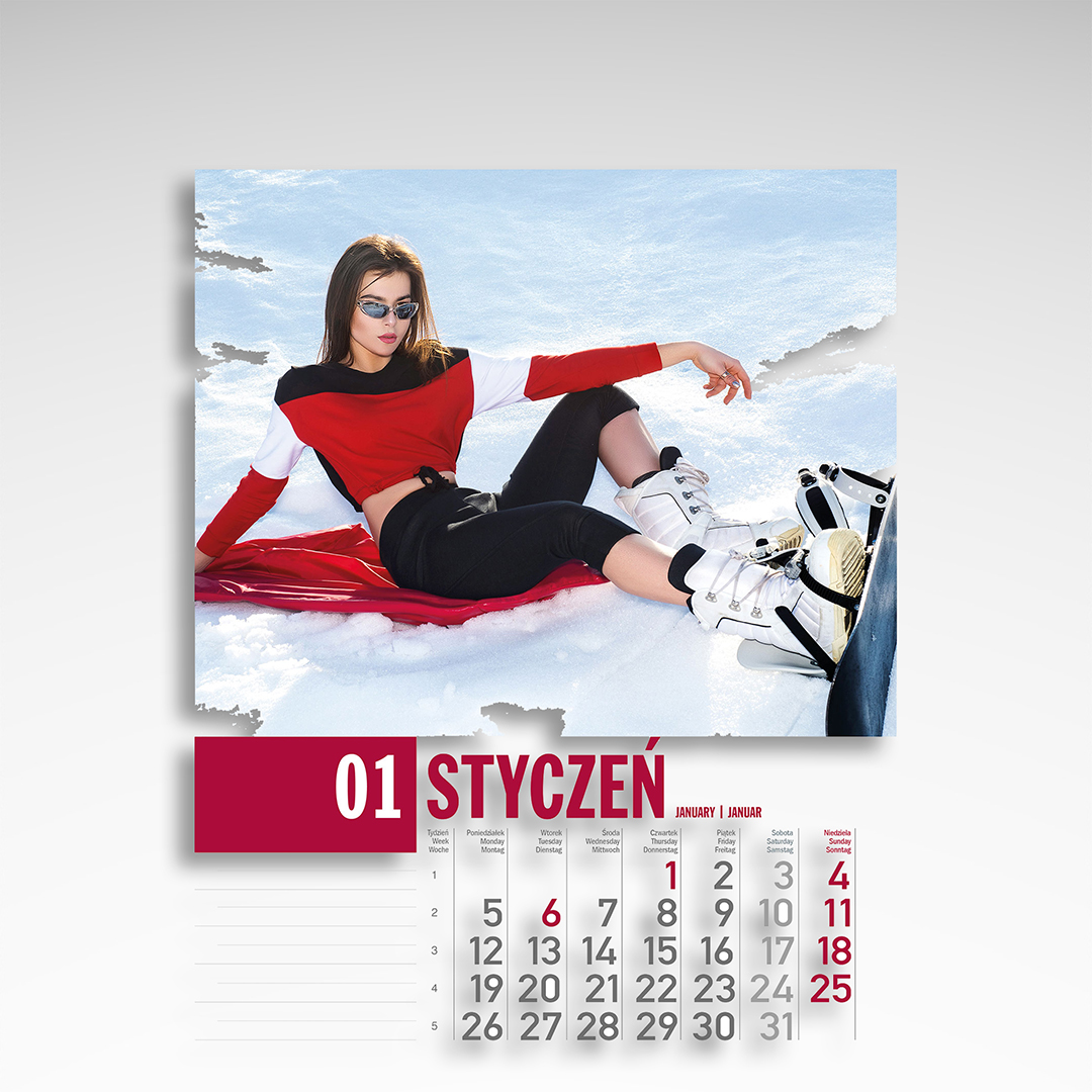 Kalendarz wieloplanszowy Sporties (20szt.) - 15 Kalendarz wieloplanszowy Sporties - karta