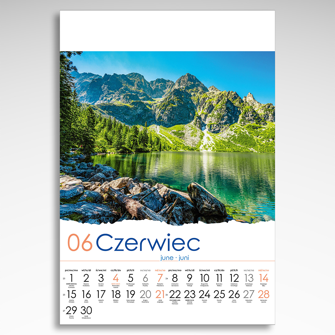 Kalendarz wieloplanszowy Polskie Pejzaże (20szt.) - 10 Kalendarz wieloplanszowy Polskie Pejzaże (20szt.) - obrazek 8