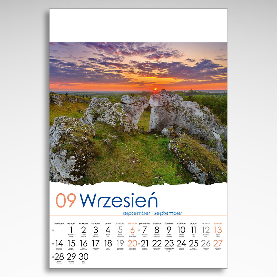 Kalendarz wieloplanszowy Polskie Pejzaże (20szt.) - 7 Kalendarz wieloplanszowy Polskie Pejzaże (20szt.) - obrazek 5
