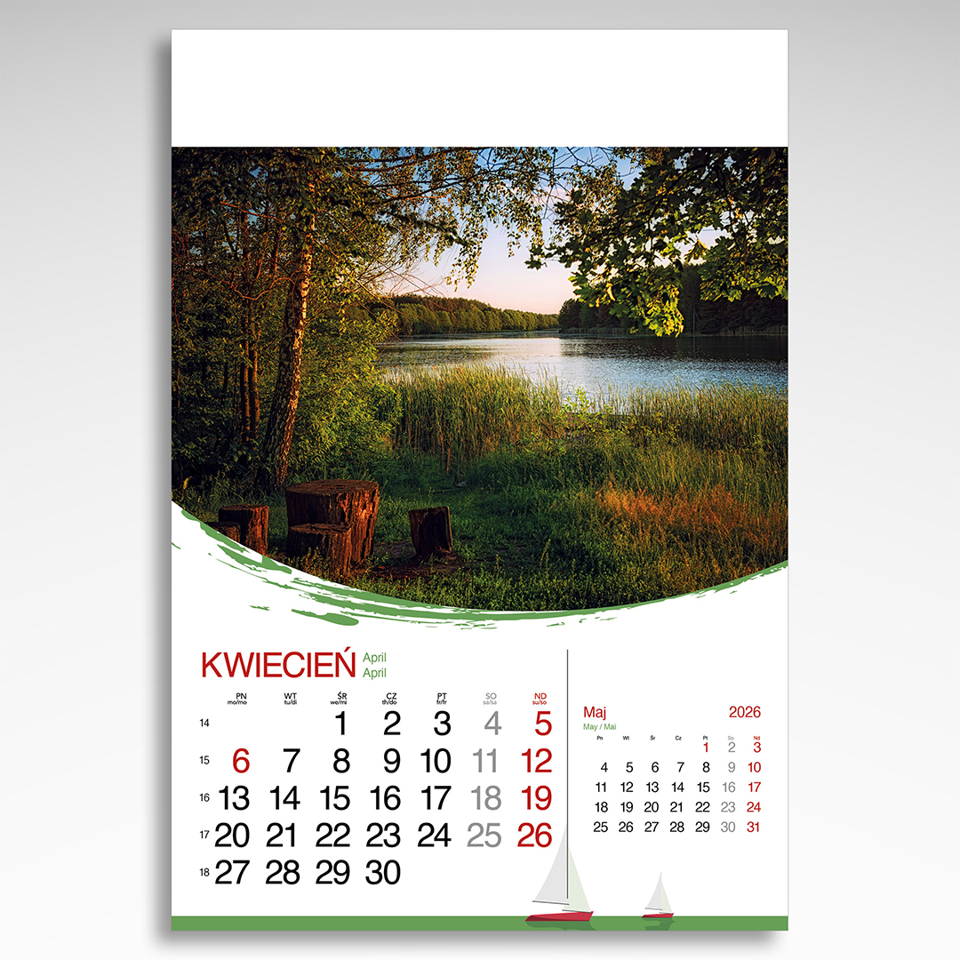 Kalendarz wieloplanszowy Mazurskie Klimaty (20szt.) - 12 Kalendarz wieloplanszowy Mazurskie Klimaty (20szt.) - obrazek 10