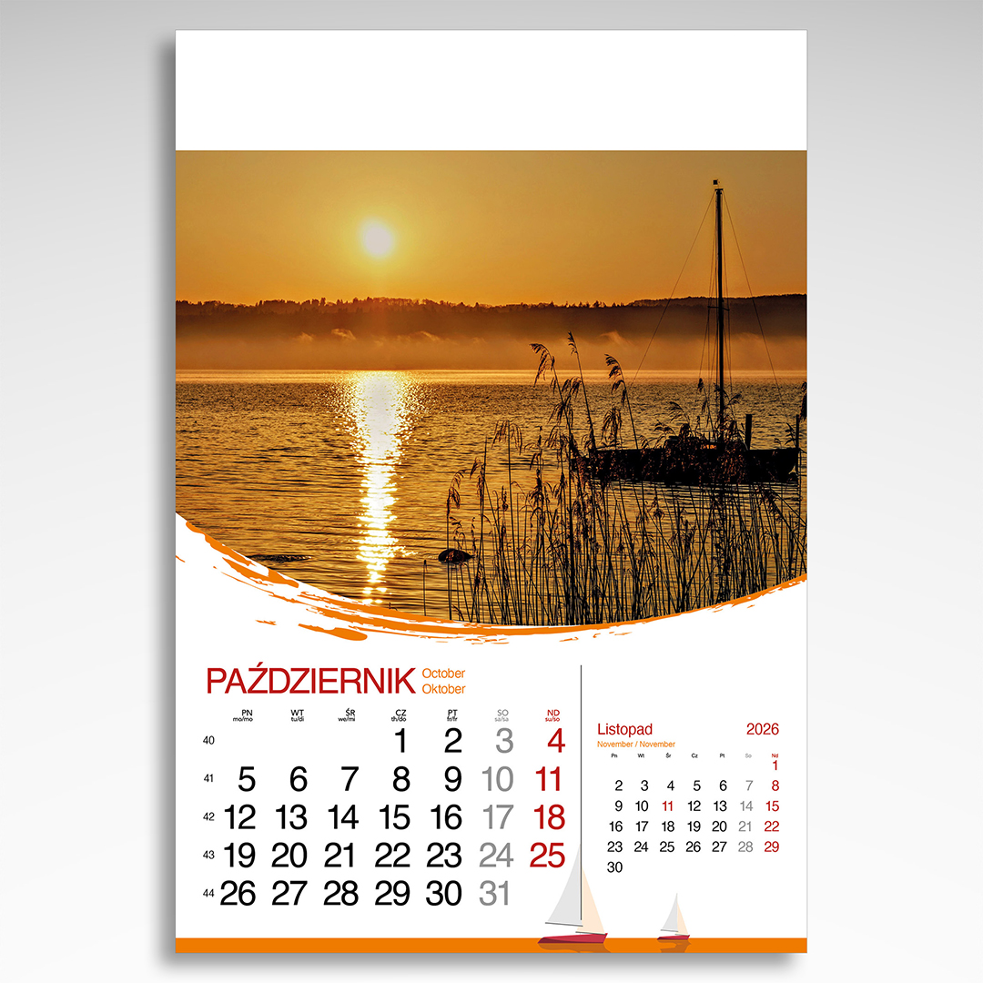Kalendarz wieloplanszowy Mazurskie Klimaty (20szt.) - 6 Kalendarz wieloplanszowy Mazurskie Klimaty (20szt.) - obrazek 4