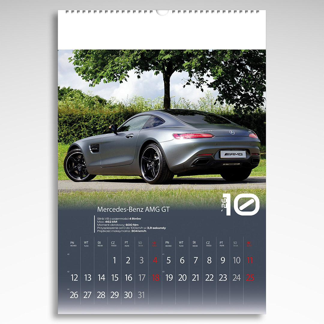 Kalendarz wieloplanszowy Sport Cars (20szt.) - 6 Kalendarz wieloplanszowy Sport Cars (20szt.) - obrazek 4