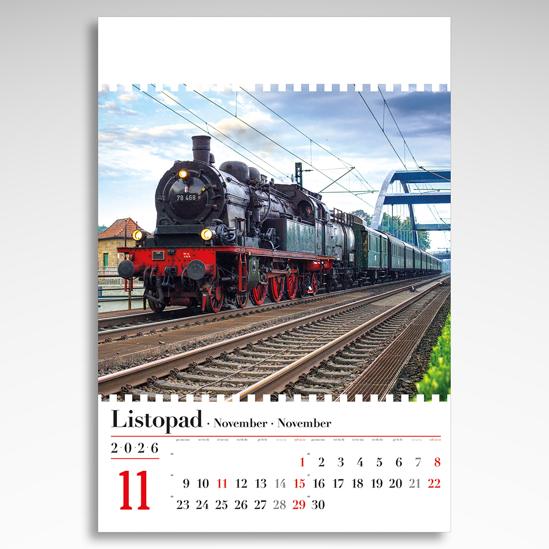 Kalendarz wieloplanszowy Parowozy (20szt.) - 5 Kalendarz wieloplanszowy Parowozy (20szt.) - obrazek 3