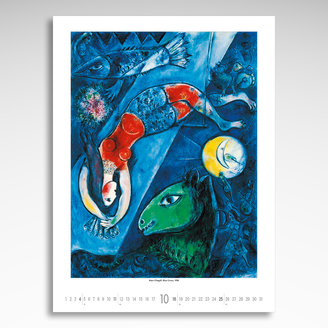 Kalendarz wieloplanszowy Marc Chagall (20szt.) - 6 Kalendarz wieloplanszowy Marc Chagall (20szt.) - obrazek 4