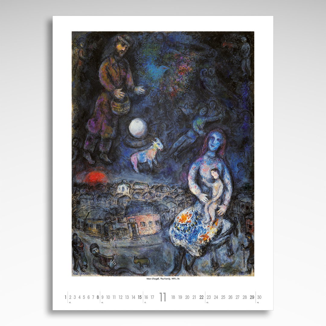 Kalendarz wieloplanszowy Marc Chagall (20szt.) - 5 Kalendarz wieloplanszowy Marc Chagall (20szt.) - obrazek 3
