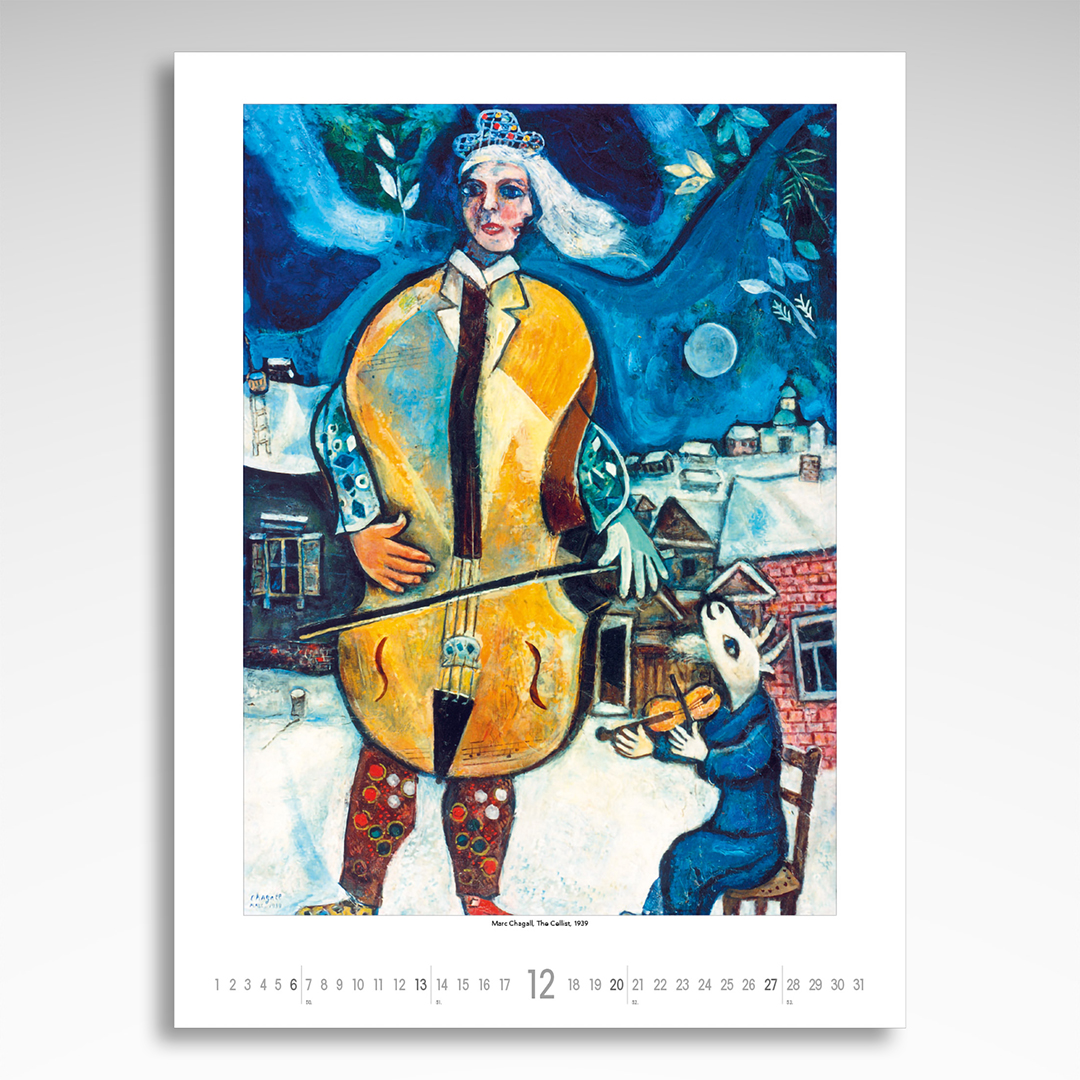 Kalendarz wieloplanszowy Marc Chagall (20szt.) - 4 Kalendarz wieloplanszowy Marc Chagall (20szt.) - obrazek 2