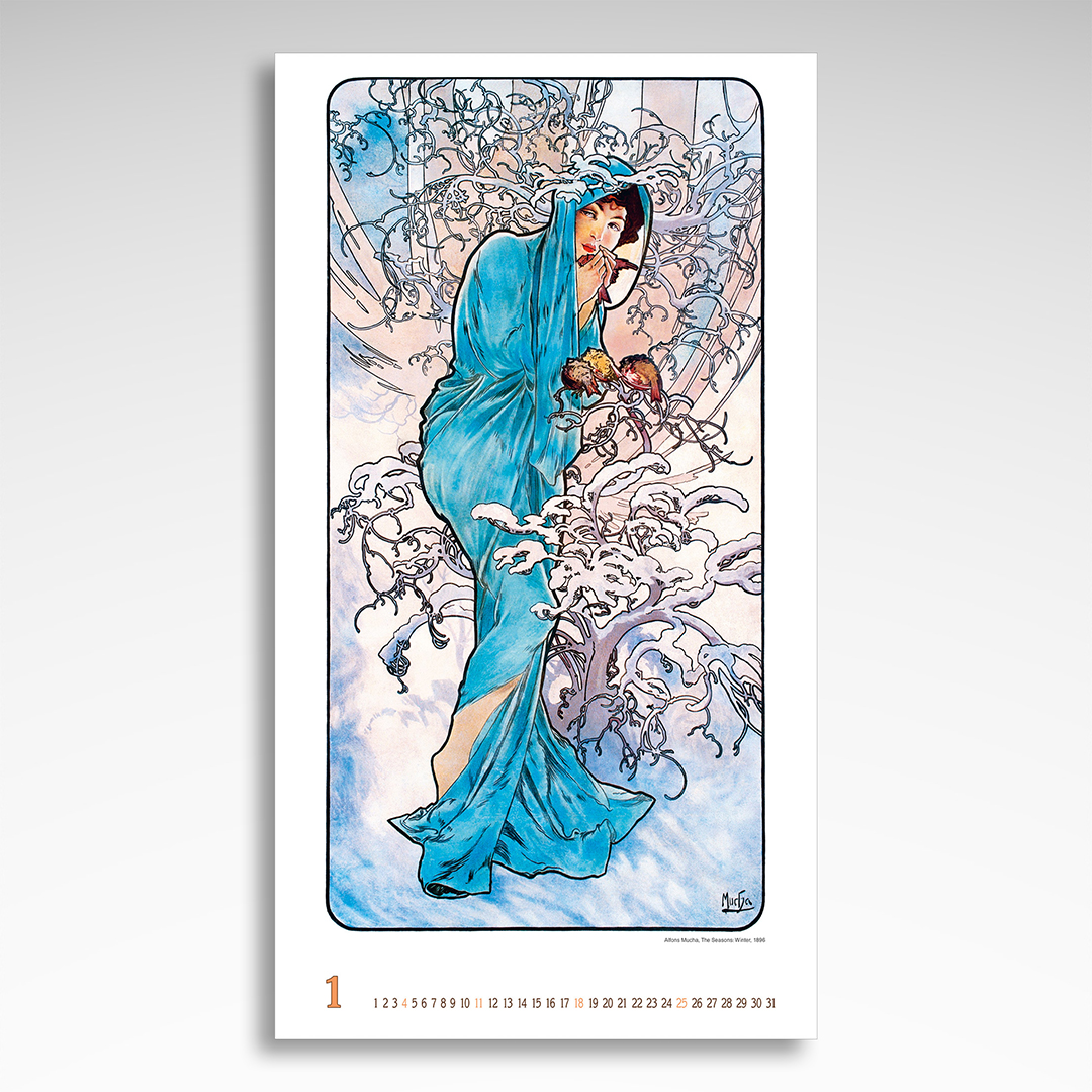 Kalendarz wieloplanszowy Alfons Mucha (20szt.) - 15 Kalendarz wieloplanszowy Alfons Mucha - karta