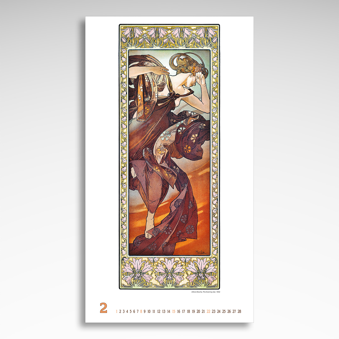 Kalendarz wieloplanszowy Alfons Mucha (20szt.) - 14 Kalendarz wieloplanszowy Alfons Mucha (20szt.) - obrazek 12