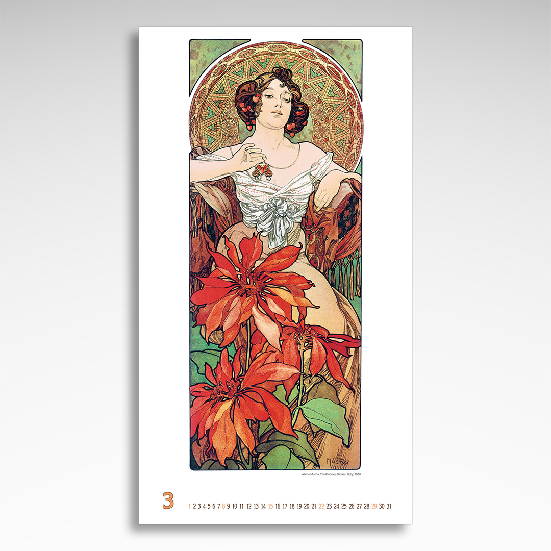 Kalendarz wieloplanszowy Alfons Mucha (20szt.) - 13 Kalendarz wieloplanszowy Alfons Mucha (20szt.) - obrazek 11