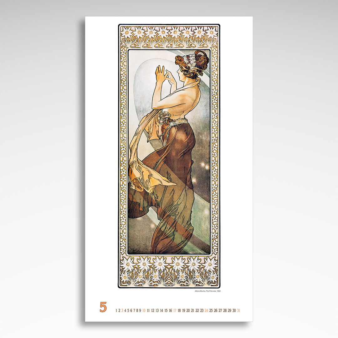 Kalendarz wieloplanszowy Alfons Mucha (20szt.) - 11 Kalendarz wieloplanszowy Alfons Mucha (20szt.) - obrazek 9