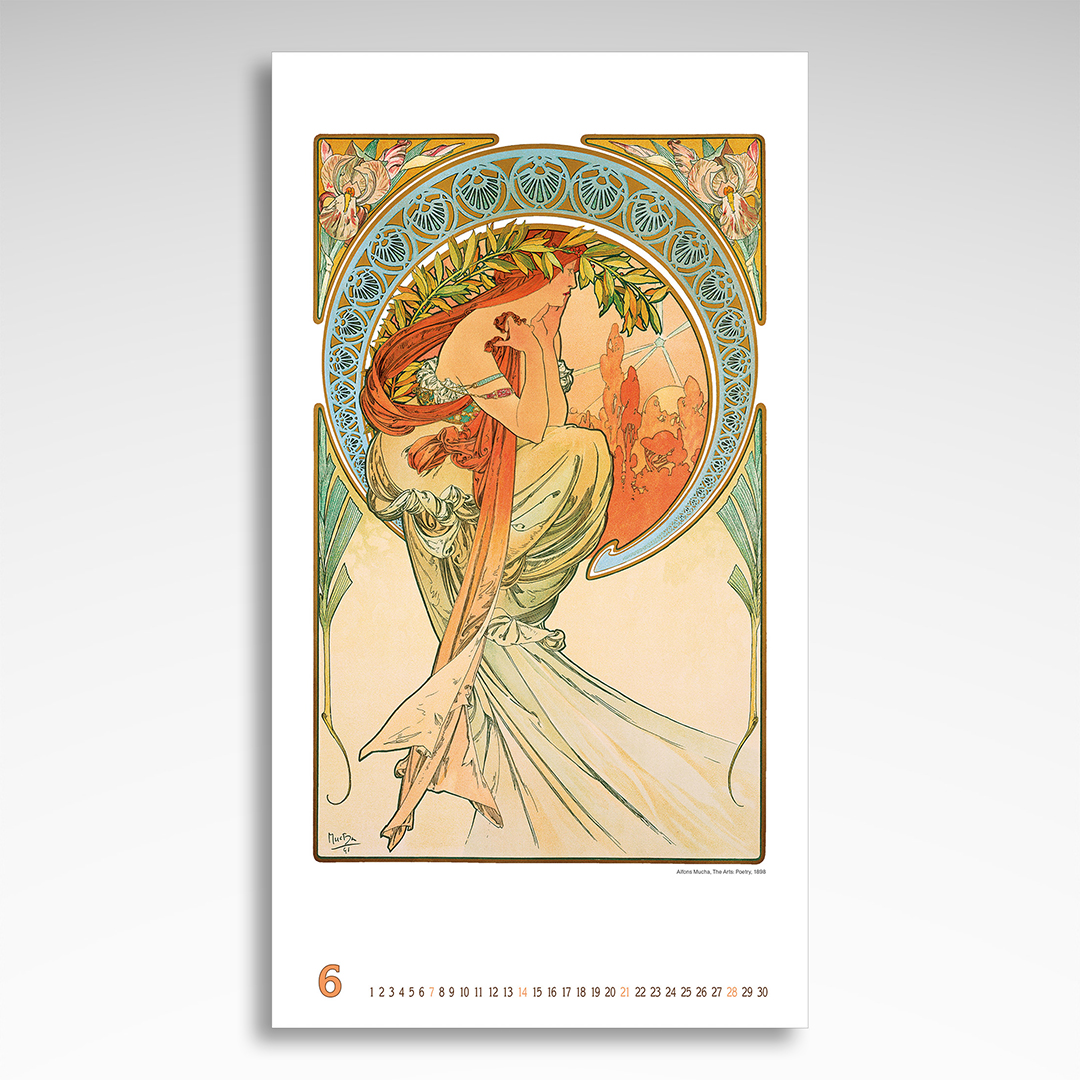 Kalendarz wieloplanszowy Alfons Mucha (20szt.) - 10 Kalendarz wieloplanszowy Alfons Mucha (20szt.) - obrazek 8