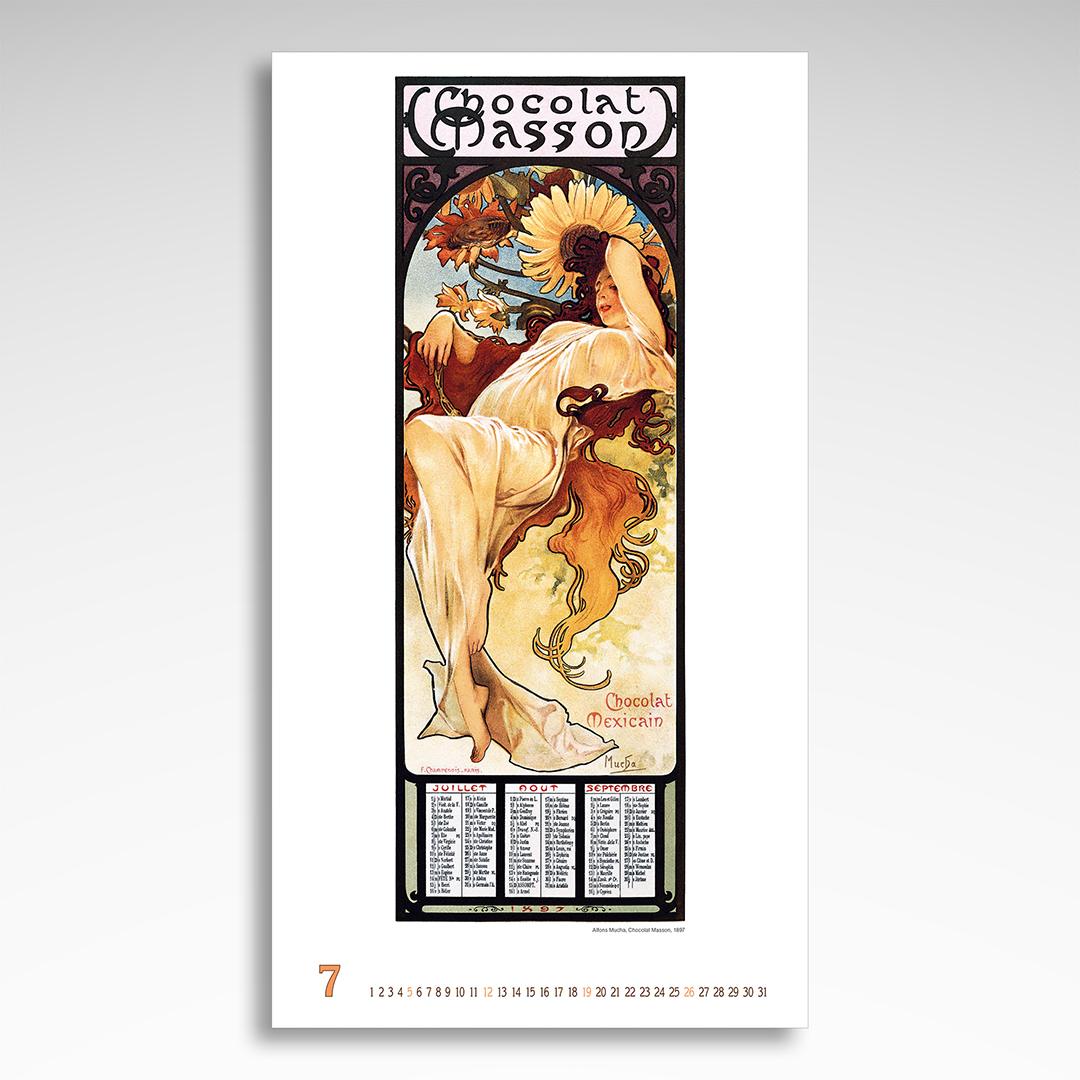 Kalendarz wieloplanszowy Alfons Mucha (20szt.) - 9 Kalendarz wieloplanszowy Alfons Mucha (20szt.) - obrazek 7