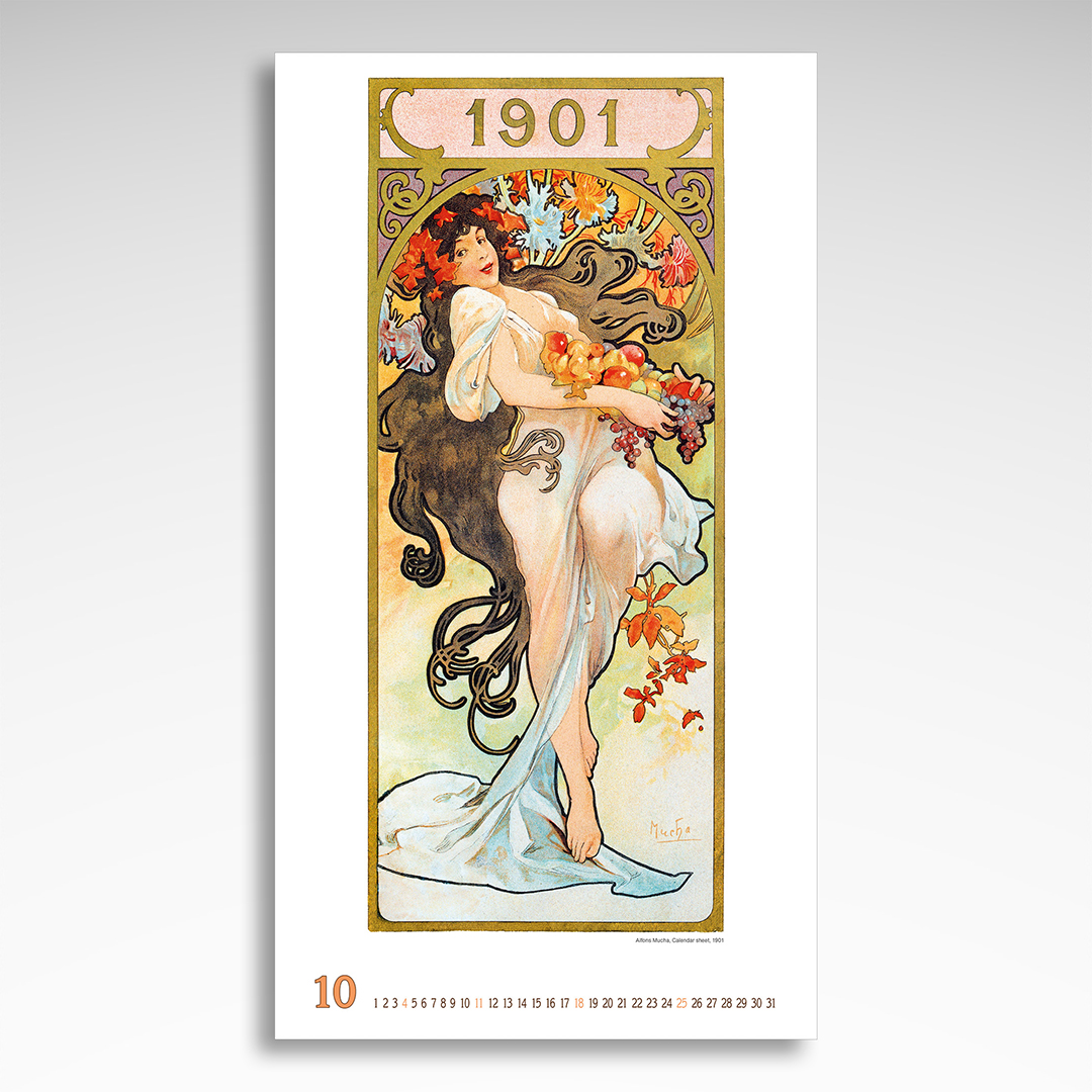 Kalendarz wieloplanszowy Alfons Mucha (20szt.) - 6 Kalendarz wieloplanszowy Alfons Mucha (20szt.) - obrazek 4