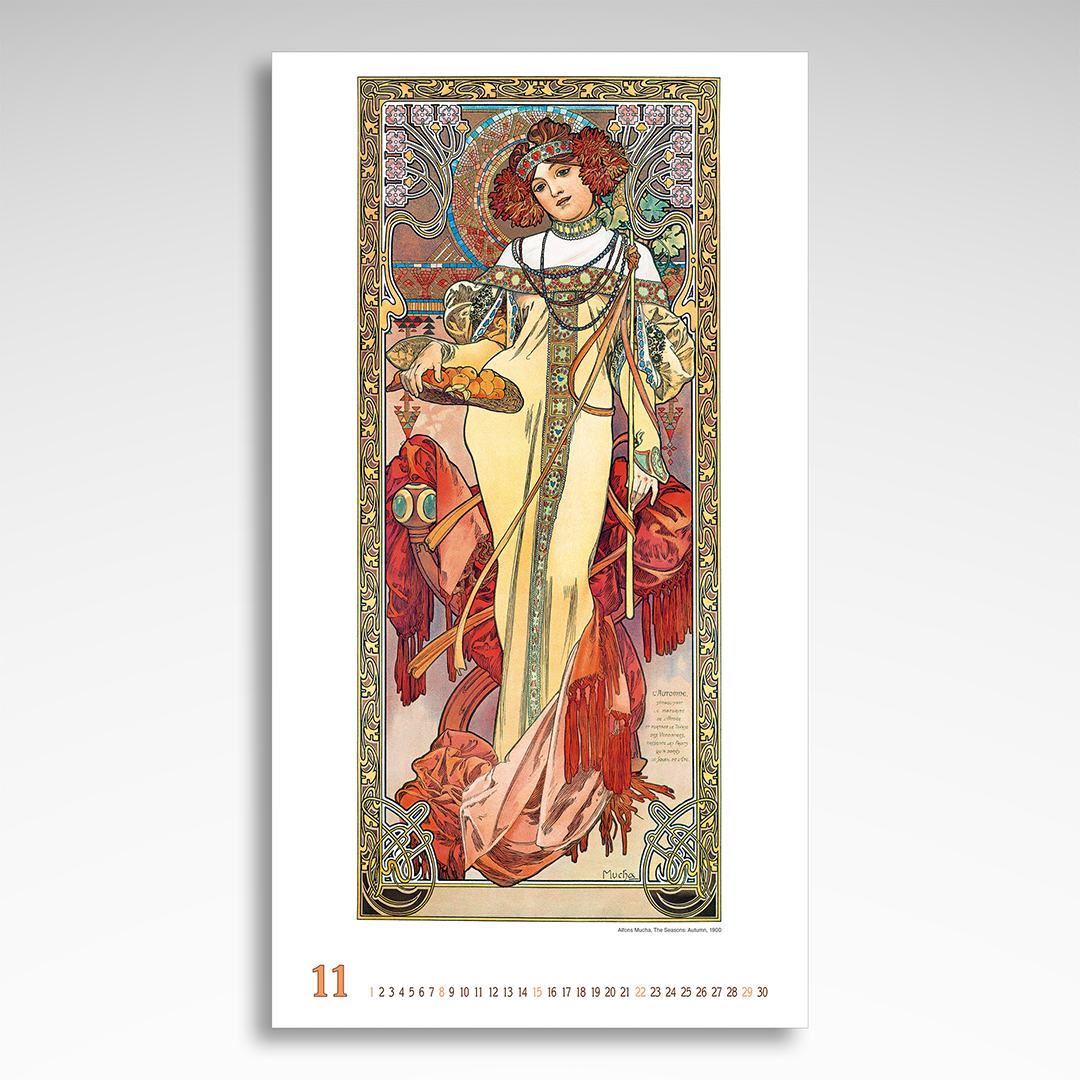 Kalendarz wieloplanszowy Alfons Mucha (20szt.) - 5 Kalendarz wieloplanszowy Alfons Mucha (20szt.) - obrazek 3