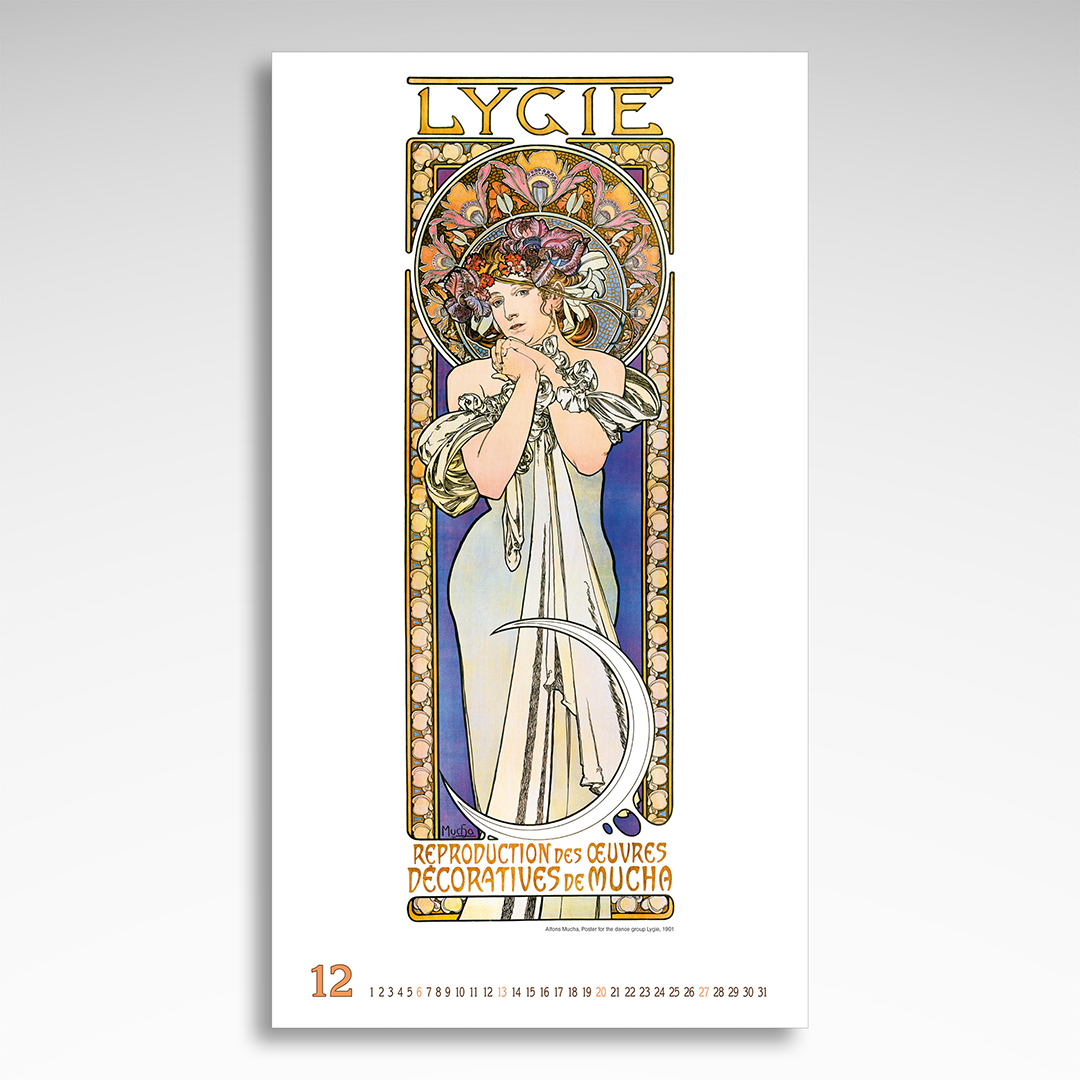 Kalendarz wieloplanszowy Alfons Mucha (20szt.) - 4 Kalendarz wieloplanszowy Alfons Mucha (20szt.) - obrazek 2
