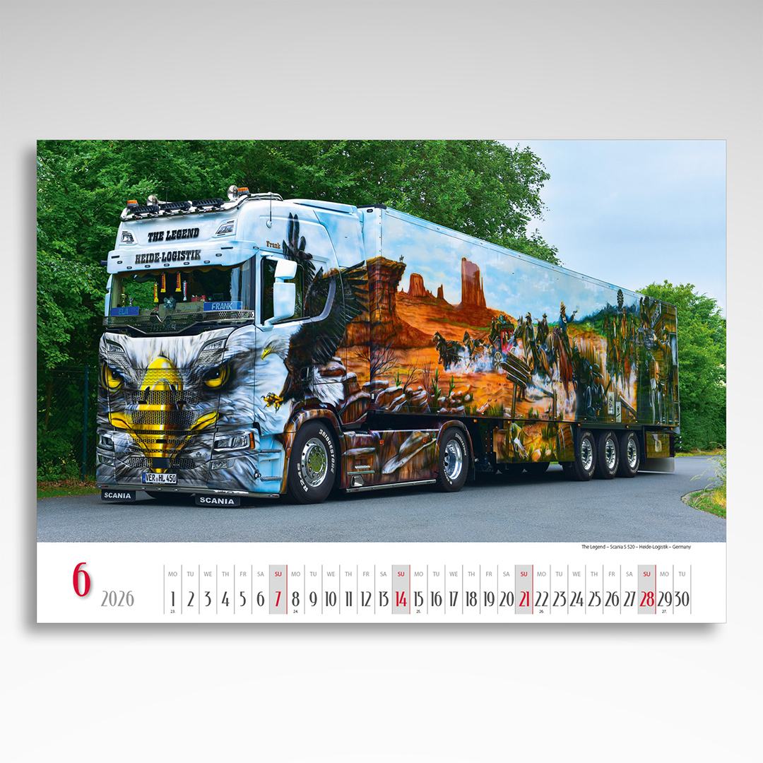 Kalendarz wieloplanszowy Trucks (20szt.) - 10 Kalendarz wieloplanszowy Trucks (20szt.) - obrazek 8