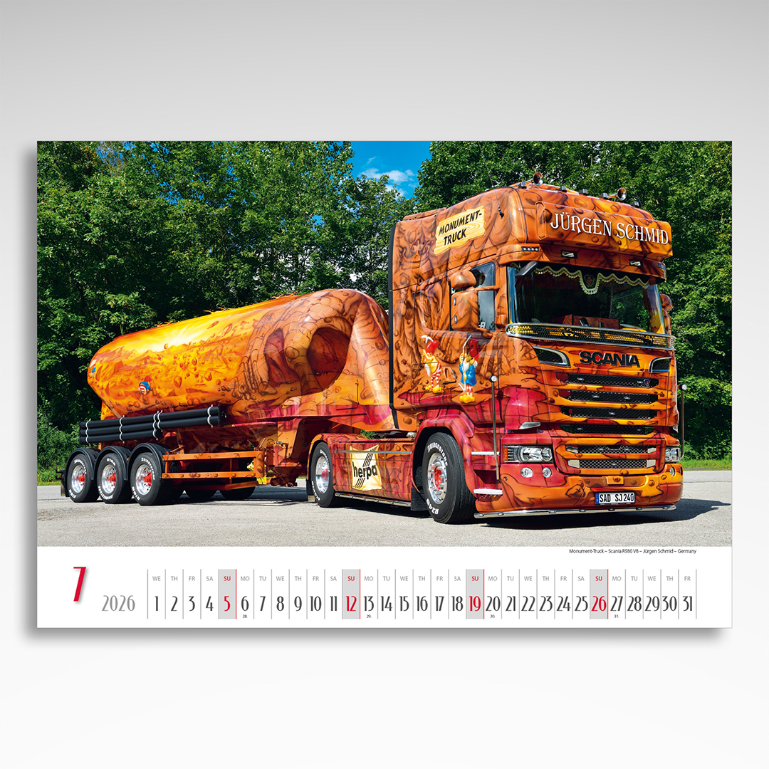 Kalendarz wieloplanszowy Trucks (20szt.) - 9 Kalendarz wieloplanszowy Trucks (20szt.) - obrazek 7