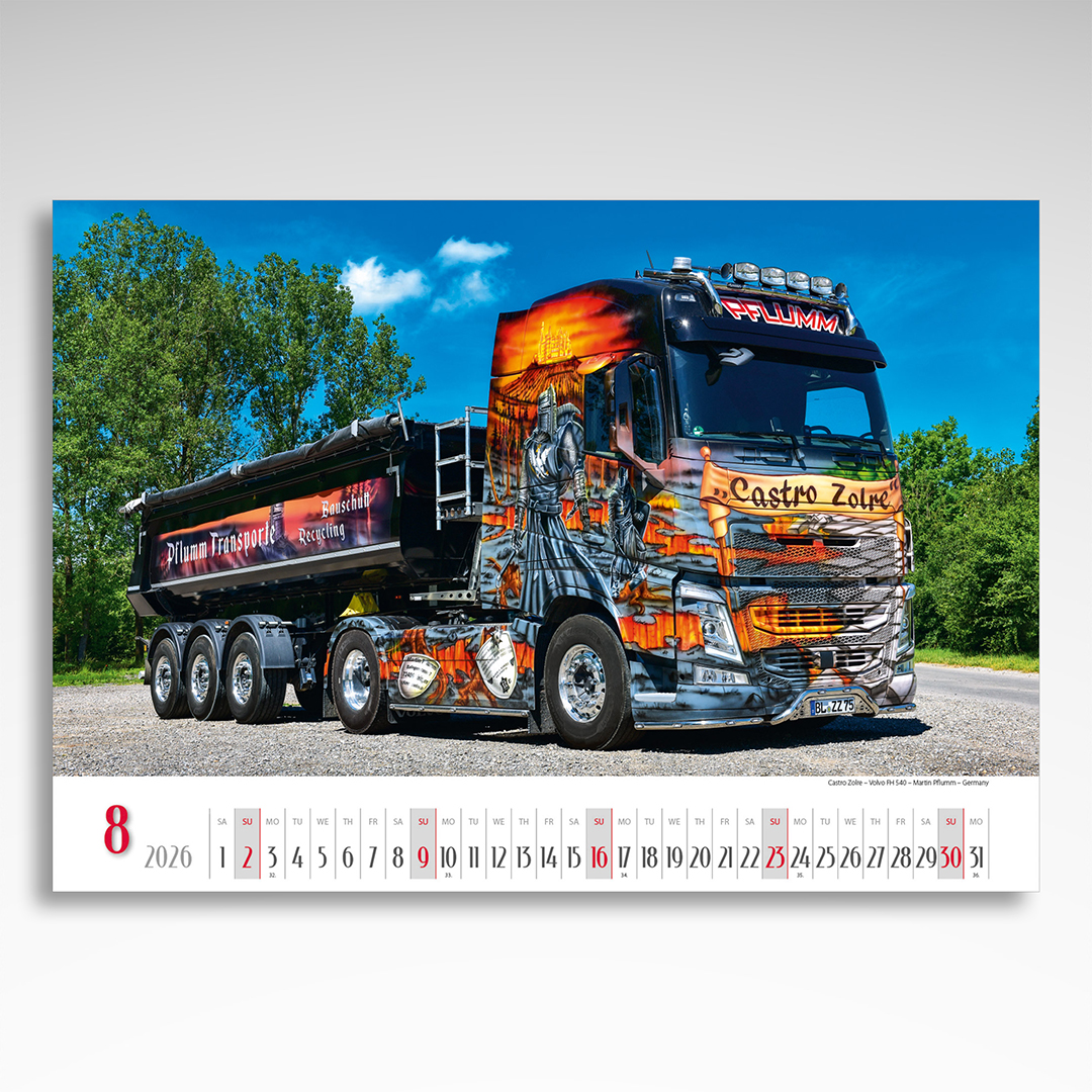 Kalendarz wieloplanszowy Trucks (20szt.) - 8 Kalendarz wieloplanszowy Trucks (20szt.) - obrazek 6