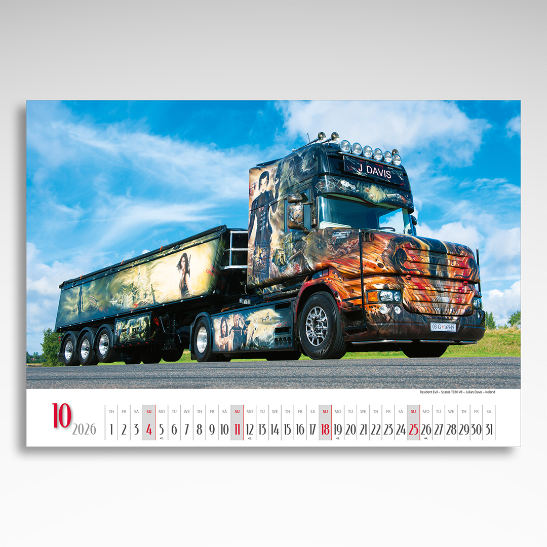Kalendarz wieloplanszowy Trucks (20szt.) - 6 Kalendarz wieloplanszowy Trucks (20szt.) - obrazek 4