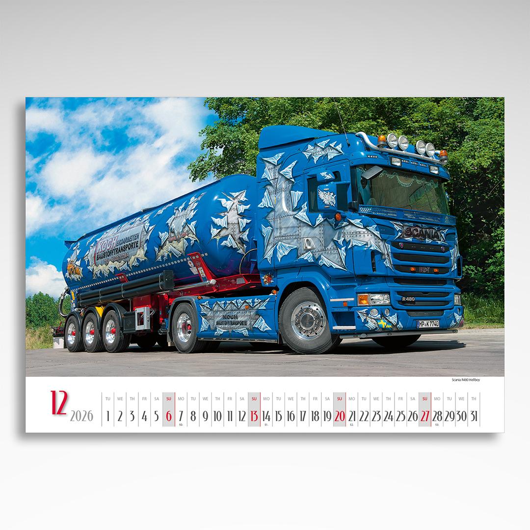 Kalendarz wieloplanszowy Trucks (20szt.) - 4 Kalendarz wieloplanszowy Trucks (20szt.) - obrazek 2