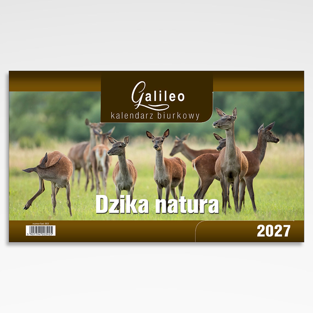 Kalendarz biurkowy miesięczny Dzika Natura (20szt.) - 4 Kalendarz biurkowy miesięczny Dzika Natura
