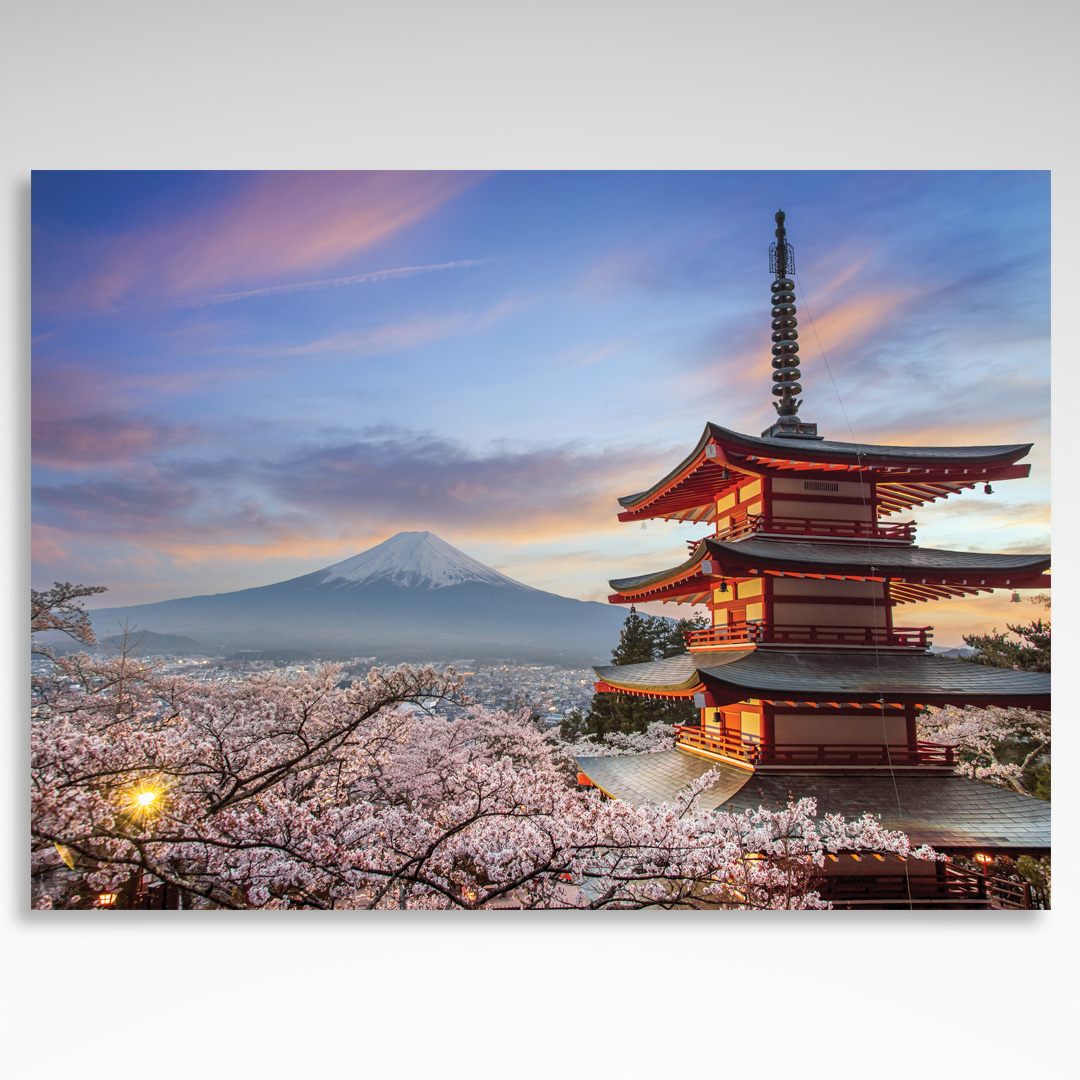 Kalendarz trójdzielny Japonia Fuji pagoda