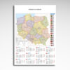 Kalendarz planszowy Mapa Polski (20szt) - 2 Kalendarz planszowy Mapa Polski