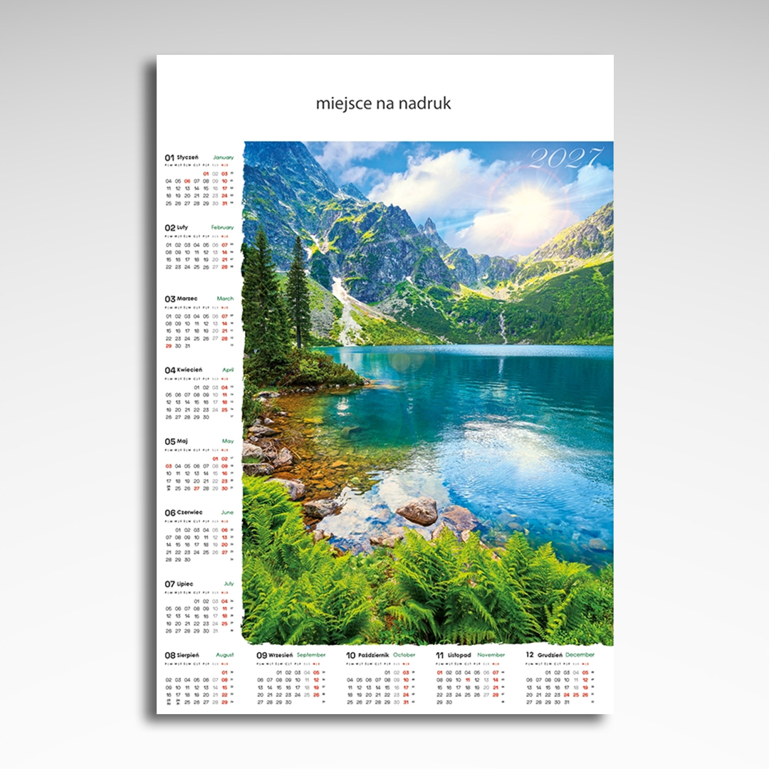 Kalendarz planszowy Morskie Oko