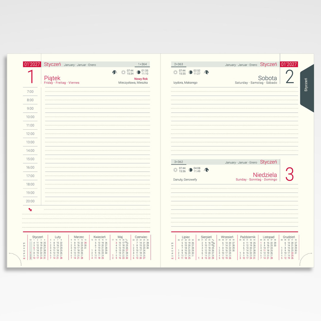 Kalendarze książkowe A5-282 (20szt.) - 7 Kalendarze książkowe A5-282 (20szt.) - obrazek 5