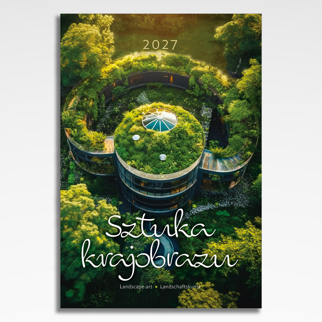 Kalendarz wieloplanszowy Sztuka Krajobrazu (20szt.) - 3 kalendarz wieloplanszowy sztuka krajobrazu, okładka kalendarza z grafiką tematyczną i spiralą Wire-O